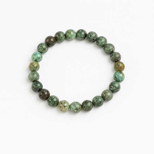 African Turquoise Beaded Energy Bracelet