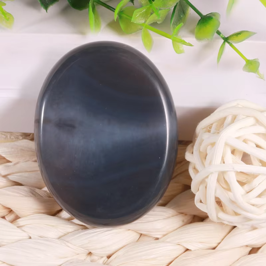 Gray Agate Worry Stone