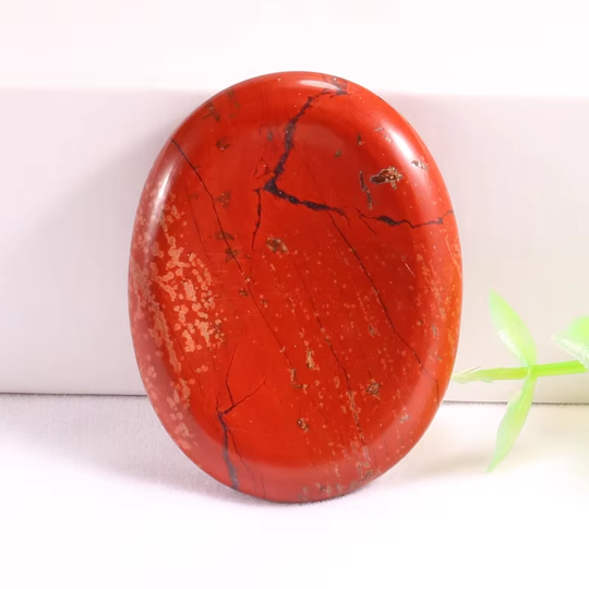 Red Stone Worry Stone